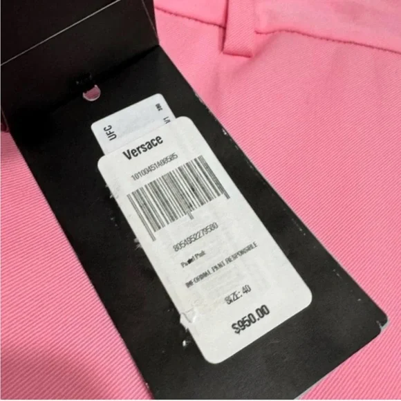 Versace Flared Suit Trousers Pastel Pink Women's EU 40/US Small
